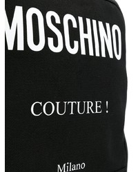 schwarze Segeltuch Umhängetasche von Moschino