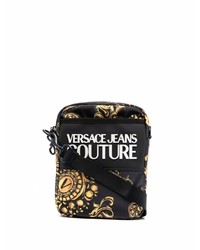 schwarze Segeltuch Umhängetasche von VERSACE JEANS COUTURE