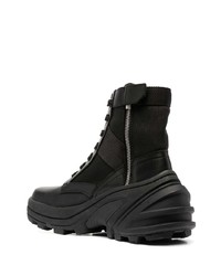 schwarze Segeltucharbeitsstiefel von 1017 Alyx 9Sm