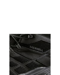 schwarze Segeltucharbeitsstiefel von Merrell