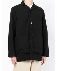 schwarze Shirtjacke aus Segeltuch von Toogood