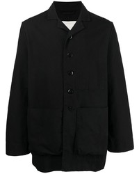 schwarze Shirtjacke aus Segeltuch von Toogood