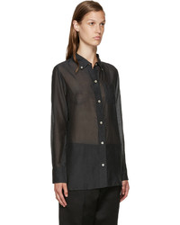 schwarze Seide Bluse von Etoile Isabel Marant