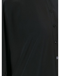 schwarze Seide Bluse von Givenchy