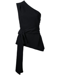 schwarze Seide Bluse von Narciso Rodriguez