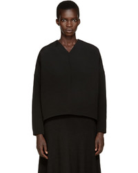 schwarze Seide Bluse von Studio Nicholson