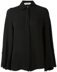 schwarze Seide Bluse von Valentino