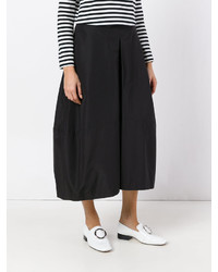 schwarze Seidehose von Jil Sander