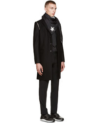 schwarze Seidekrawatte mit Sternenmuster von Givenchy