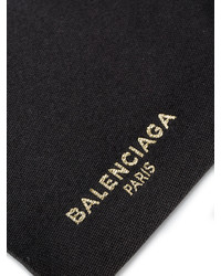 schwarze Seidekrawatte von Balenciaga
