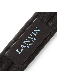 schwarze Seidekrawatte von Lanvin