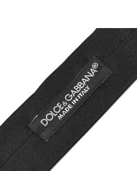 schwarze Seidekrawatte von Dolce & Gabbana