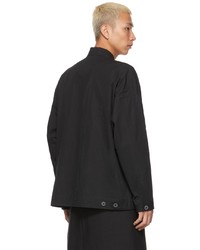 schwarze Shirtjacke aus Seide von Jan Jan Van Essche