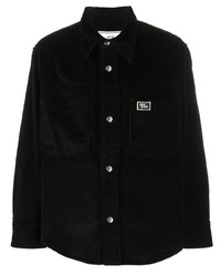 schwarze Shirtjacke aus Cord von Ami Paris