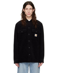 schwarze Shirtjacke aus Cord von CARHARTT WORK IN PROGRESS
