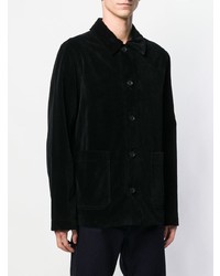 schwarze Shirtjacke aus Cord von A.P.C.