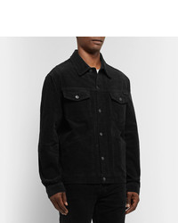 schwarze Shirtjacke aus Cord von Tom Ford