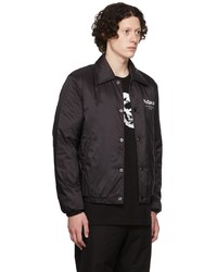 schwarze Shirtjacke aus Satin von Alexander McQueen