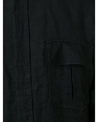 schwarze Shirtjacke