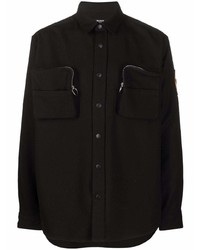 schwarze Shirtjacke von Balmain