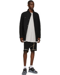 schwarze Shirtjacke von Boris Bidjan Saberi