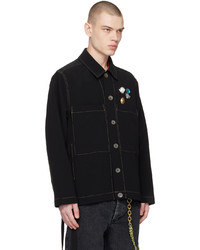 schwarze Shirtjacke von Song For The Mute