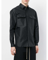 schwarze Shirtjacke von Rick Owens