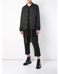 schwarze Shirtjacke von Rick Owens