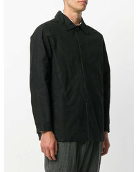 schwarze Shirtjacke