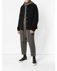 schwarze Shirtjacke von Rick Owens DRKSHDW