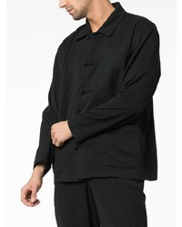 schwarze Shirtjacke von Issey Miyake