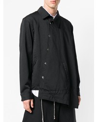 schwarze Shirtjacke von Comme Des Garcons Homme Plus