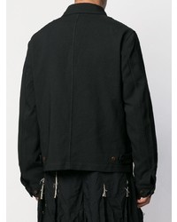 schwarze Shirtjacke von Comme Des Garcons Homme Plus