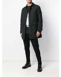 schwarze Shirtjacke von Stone Island Shadow Project