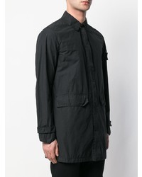 schwarze Shirtjacke von Stone Island Shadow Project