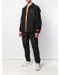 schwarze Shirtjacke von Heron Preston