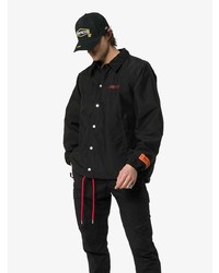 schwarze Shirtjacke von Heron Preston