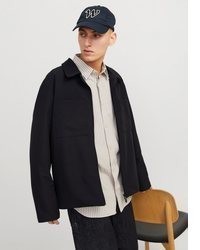 schwarze Shirtjacke von Jack & Jones