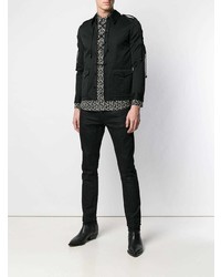 schwarze Shirtjacke von Saint Laurent