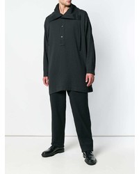schwarze Shirtjacke von Issey Miyake Men