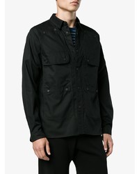 schwarze Shirtjacke von White Mountaineering