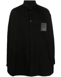 schwarze Shirtjacke von Raf Simons