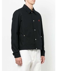 schwarze Shirtjacke von AMI Alexandre Mattiussi