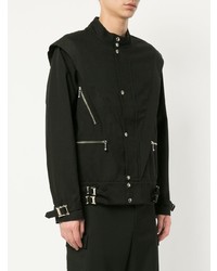 schwarze Shirtjacke von Black Means