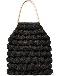 schwarze Shopper Tasche aus Häkel von Ulla Johnson