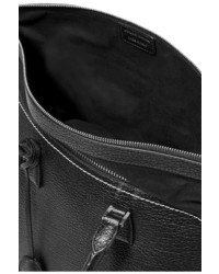 schwarze Shopper Tasche aus Leder mit Reliefmuster von Maison Margiela