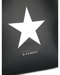schwarze Shopper Tasche aus Leder mit Sternenmuster von Givenchy