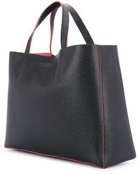 schwarze Shopper Tasche aus Leder von Cerruti