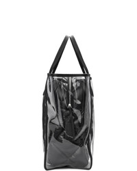 schwarze Shopper Tasche aus Leder von Moncler Genius