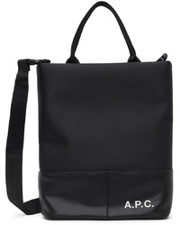 schwarze Shopper Tasche aus Leder von A.P.C.